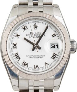 HandMade The Rolex Datejust 179174 White Roman Dial