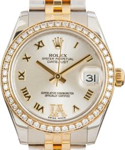 HandMade The Lady Rolex Datejust 31 Ref 179383 Diamond Bezel