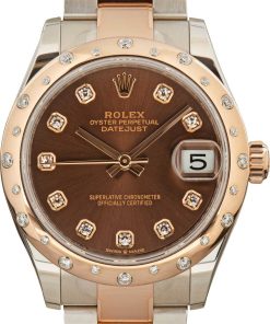 HandMade The Rolex Datejust 278341 Chocolate Diamond Set Dial