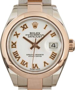 HandMade The Ladies Rolex Datejust 279161 Stainless Steel & 18k Everose Gold