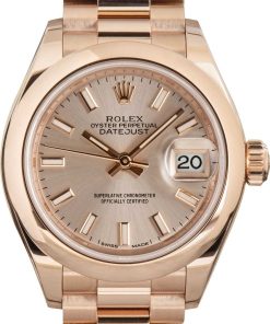 HandMade The Rolex Lady Datejust 279165 18k Everose Gold