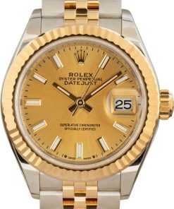 HandMade The Rolex Lady Datejust 279173 Champagne Two Tone Jubilee