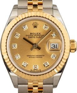 HandMade The Rolex Datejust Ref 279173 Champagne Diamond Dial