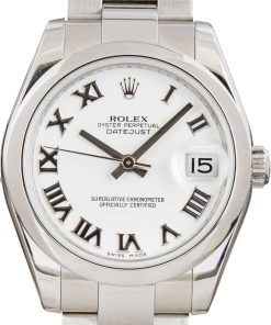 HandMade The Lady Rolex Datejust 31 Ref 178240 White Roman Dial