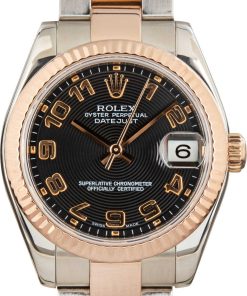 HandMade The Rolex Datejust 31 Ref 178241 Black Arabic Dial