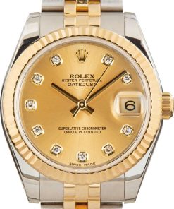 HandMade The Rolex Datejust 31 178273 Champagne Diamond Dial
