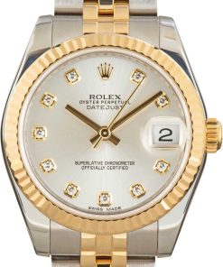 HandMade The Rolex Datejust 31 Ref 178273 Silver Diamond Dial