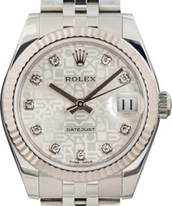 HandMade The Lady Rolex Datejust 31 Ref 178274 Jubilee Diamond Dial