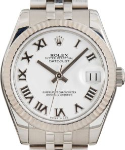 HandMade The Lady Rolex Datejust 31 Ref 178274 White Roman Dial