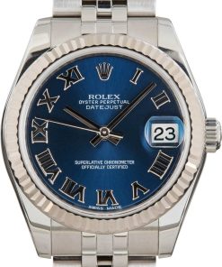 HandMade The Lady Rolex Datejust 31 Ref 178274 Blue Roman Dial