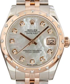 HandMade The Ladies Rolex Datejust 178341 Steel & 18k Everose Gold