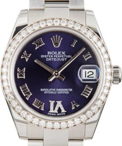 HandMade The Rolex Datejust 178384 Purple Roman Dial