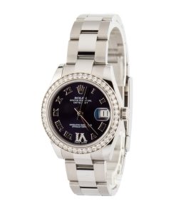 Alternative view of HandMade The Rolex Datejust 178384 Purple Roman Dial