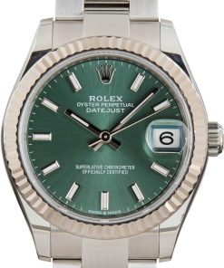 HandMade The Ladies Rolex Datejust Ref 278274 Mint Green Dial