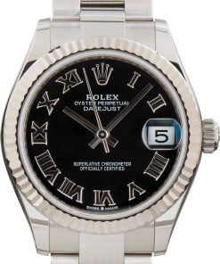 HandMade The Ladies Rolex Datejust Ref 278274 Black Dial