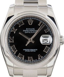 HandMade The Rolex Datejust Ref 116200 Black Roman Dial