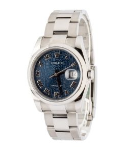 Alternative view of HandMade The Rolex Datejust 116200 Blue Jubilee Dial