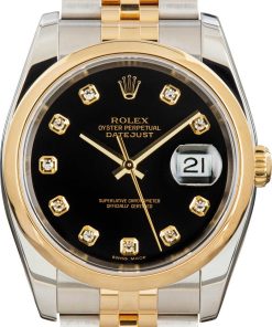 HandMade The Rolex Datejust 116203 Black Diamond Dial