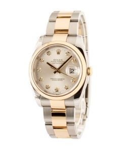 Alternative view of HandMade The Rolex Datejust 116203 Silver Diamond Dial