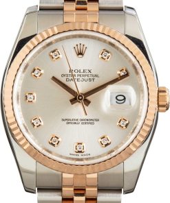 HandMade The Rolex Datejust 36 Ref 116231 Silver Diamond Dial