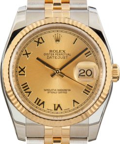 HandMade The Rolex Datejust 36 Ref 116233 Champagne Roman Dial