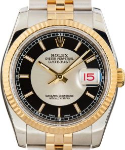 HandMade The Rolex Datejust 116233 Black & Silver Tuxedo Dial