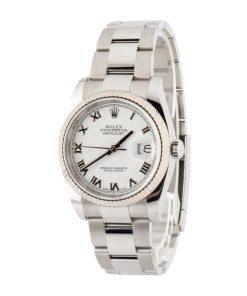 Alternative view of HandMade The Rolex Datejust Ref 116234 White Roman Dial