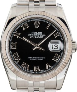 HandMade The Rolex Datejust 116234 Black Roman Dial