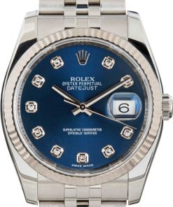HandMade The Rolex Datejust 36 Ref 116234 Blue Diamond Dial