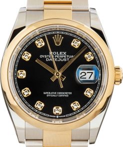 HandMade The Rolex Datejust 126203 Black Diamond Dial