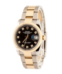 Alternative view of HandMade The Rolex Datejust 126203 Black Diamond Dial