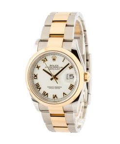 Alternative view of HandMade The Rolex Datejust 126203 Steel & 18k Gold White Dial