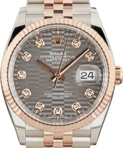 HandMade The Rolex Datejust 36 Ref 126231 Slate Fluted Motif Dial