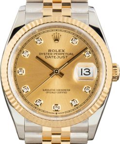 HandMade The Rolex Datejust 126233 Champagne Diamond Dial