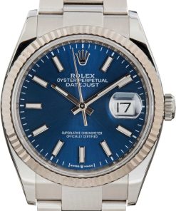 HandMade The Rolex Datejust ref 126234 Blue Chromalight Dial