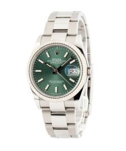 Alternative view of HandMade The Rolex Datejust 126234 Green Dial