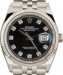 HandMade The Rolex Datejust 36 126234 Black Diamond Dial