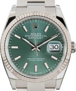HandMade The Rolex Datejust 36 Ref 126234 Mint Green Dial