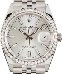 HandMade The Rolex Datejust 126284 Diamond Bezel Silver Dial
