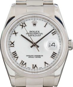 HandMade The Rolex Datejust 36 16200 White Roman Dial