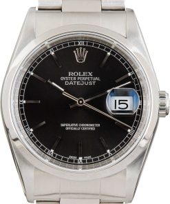 HandMade The Rolex Datejust ref 16200 Black Dial