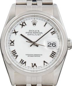 HandMade The Rolex Datejust 36 Ref 16200 White Roman Dial