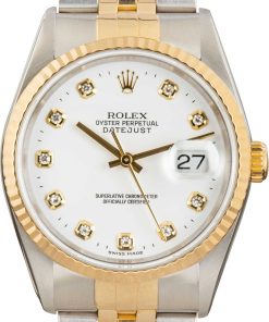 HandMade The Rolex Datejust 16233 White Diamond Dial