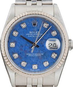 HandMade The Rolex Datejust 36 16234 Sodalite Diamond Dial