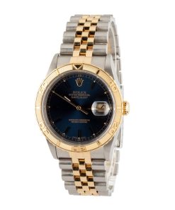 Alternative view of HandMade The Rolex Datejust 16263 Blue Thunderbird