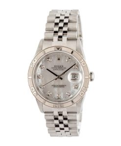 Alternative view of HandMade The Rolex Thunderbird Datejust 16264 Mother Of Pearl Dial