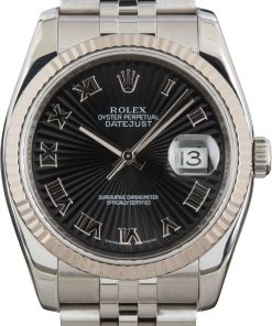 HandMade The Rolex Datejust 116234 Black Sunbeam Dial