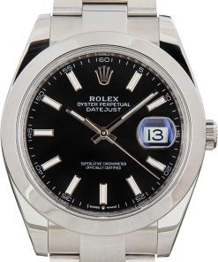 HandMade The Rolex Datejust 41 Ref 126300 Black Luminous Dial