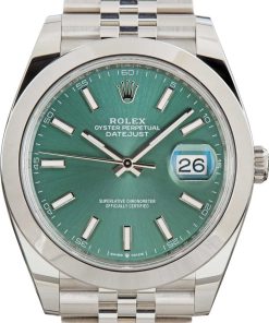 HandMade The Rolex Datejust 41 Ref 126300 Mint Green Dial
