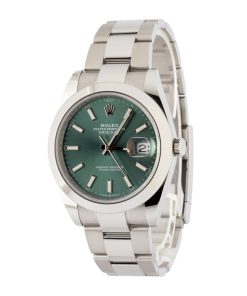 Alternative view of HandMade The Rolex Datejust 41 126300 Green Dial